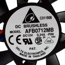 zero defect DELTA AFB0712MB DC12v 0.24A 70x70x15mm Cooling Fan All in one Cooler image 2