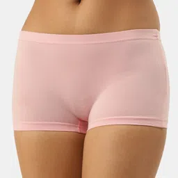 leading lady Pack of 3 Women Boy Short White, Pink, Black Panty image 4