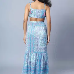 Amagyaa Printed Crop Top With Maxi Skirt image 2