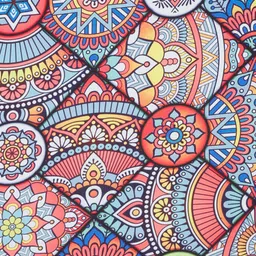 Cortina Multicolor Printed 2-Seater Stretchable Non-Slip Sofa Slipcover image 3