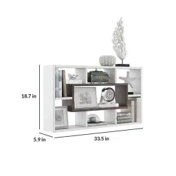a globia creations Daisy Wall Unit In Choco Walnut Finish image 3