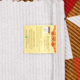 Saral Home Red & Brown Printed Cotton Carpet image 2