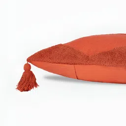 Living scapes by Pantaloons Rust Square Cushion Cover image 4