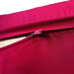 ZEBA Magenta & White 2 Pieces Square Cushion Covers image 4