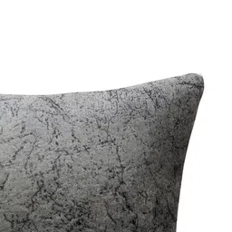 Good Vibes Brown & White 5 Pcs Printed Velvet Square Cushion Covers image 4