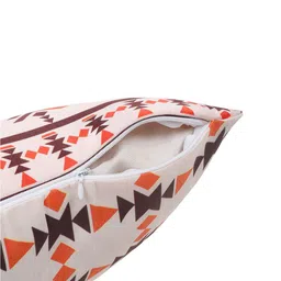 Alina decor Beige & Red 5 Pieces Ethnic Motifs Square Cushion Covers image 5