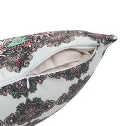 Alina decor White & Black 5 Pieces Ethnic Motifs Square Cushion Covers image 3