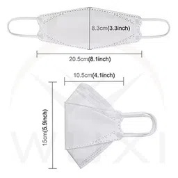 Jinax Pack of 100 KF 94 Reusable Protective Outdoor Mask image 3