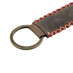 Aditi Wasan Stiched Detailing Genuine Leather Key chain image 2