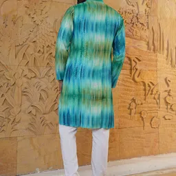 Aanys Culture Abstract Printed Mandarin Collar Full Sleeves Kurta image 2