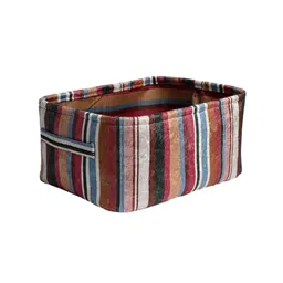 FABINALIV Red & Black 3 Pieces Striped Rectangular Multi Purpose Organisers image 4