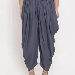 Clora Creation Women Pack of 2 Grey & Sea Green Solid Dhoti Pants image 4