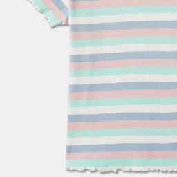 R&B Girls Striped Round Neck Cotton Top image 4
