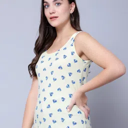 DIAZ Conversational Printed Scoop Neck Sleeveless Cotton Tank Top image 4