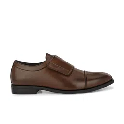 House of Pataudi Men Textured Formal Slip On Shoes image 5