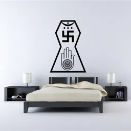 60.96 cm Decor Villa Jain Wall Sticker Medium - Size (17 x 24) Inch Sticker-picture-14