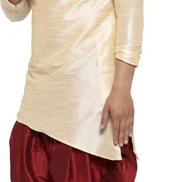 26 i Men Art Silk Kurta Salwar Set image 5