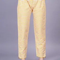 JC4U Women Floral Printed Regular Mirror Work Pure Cotton Kurta with Trousers & With Dupatta image 4