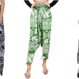 narnari Printed Rayon Women Harem Pants-picture-11