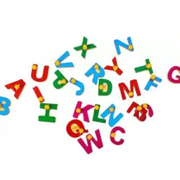 mohit plastic English Capital Alphabets & Number 1 - 20 Wooden Puzzle image 4