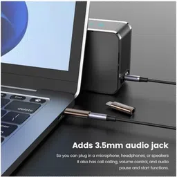 DPJ Multicolor USB Type C to 3.5mm Audio Jack [PACK OF 2] Phone Converter image 3