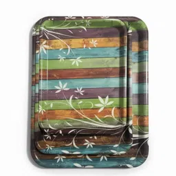 wollongong homes Premium Printed Tray for Serving/Multi-Use Nashta Plate (Small, Medium & Large) Tray-picture-43