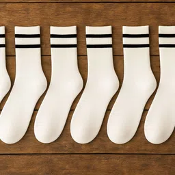 nanox Women Striped Mid-Calf/Crew-picture-28