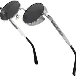 supreno UV Protection, Riding Glasses, Polarized Round Sunglasses (52) image 1