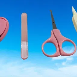 sbts 4in1 Baby Grooming Kit Nail Cutter Filer Scissors & Tweezers for Infants & Kids image 4