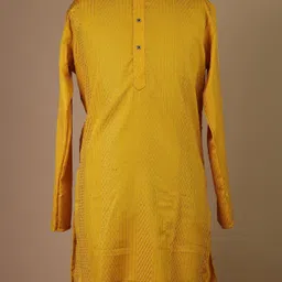 foxdx Men Self Design Cotton Rayon Straight Kurta image 5