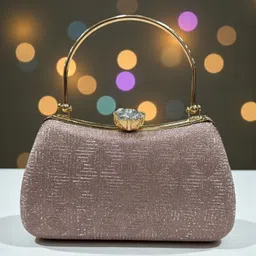 skykiq Party, Casual, Formal Pink Clutch-picture-23