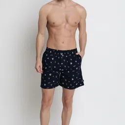 van heusen Men Navy Printed Elasticized Waistband Printed Boxer Shorts Printed Men Boxer image 5