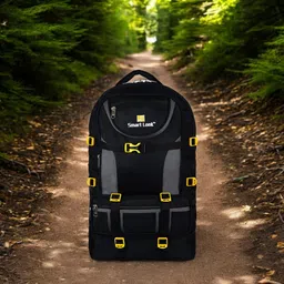 houseofcommon BLACK GREY rucksack TREKKING BAG_HB070 Rucksack - 60 L-picture-12