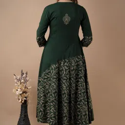 kalaxi Viscose Rayon Stitched Anarkali Gown image 2