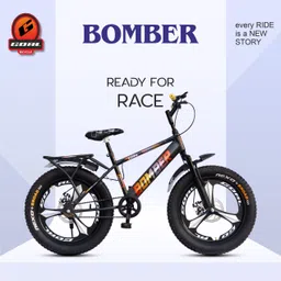 goal BOMBER MAGWHEEL FRONT SUSPENSION DUAL DISC BRAKE| IN BUILT CARRIER| 20X300 TYRE 20 T (inch) Mountain Cycle-picture-26