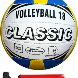 Volleyball classic18 size-4 volley04 with air pump Volleyball - Size: 4-image-27