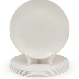 10.5 Inch Melamine Dinner Full Serving Plate Set of 6 Dishwasher Safe Dinner Plate-image-2