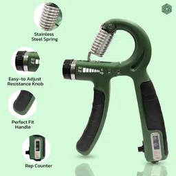 shiworld Hand Strengthener with Counter, Adjustable Resistance from 5-60KG Hand Grip/Fitness Grip image 2