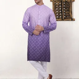 jompers Men Printed Pure Cotton Straight Kurta image 4