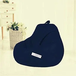 giglick XXXL Faux Leather Bean Bag & Footrest Filled with Beans Teardrop Bean Bag With Bean Filling image 2