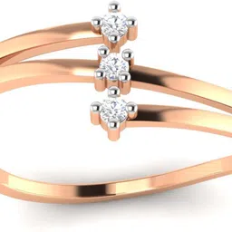 avsar Kavya 14kt Cubic Zirconia Rose Gold ring-image-44