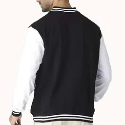 jitisha creative Men Colorblock Varsity Jacket image 2