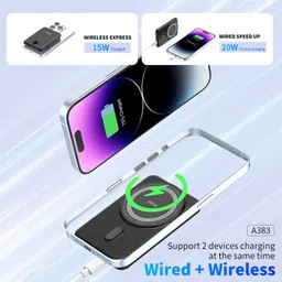 aspor 5000 mAh With MagSafe Slim Pocket Size Power Bank image 4