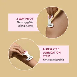 carmesi Body Razor (Mini) & Bikini Razor Combo for Women | Painless & Precision Shave, Women image 5