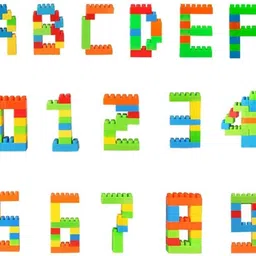 godex DIY Plastic Building Blocks for Kids 50+ Pcs image 4