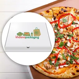 khaana packaging Pizza Box Cardboard Box, 3ply Corrugated Pizza box, 6 Inch Pizza Box 6.5X6.5X1.5'' inch Pizza Packaging Box image 2