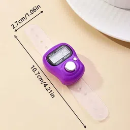 luxurium decor Mini Finger Ring Counter – Digital Mantra Jap & Event Counting Tool Digital Tally Counter image 2