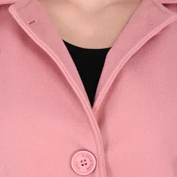 sky fly Tweed Solid Coat For Women image 4