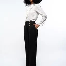 SOTBELLA Ruffle-Neck Shirt With Trouser Co-Ords image 4