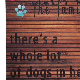 HOSTA HOMES Brown & Black Digital Printed Anti Skid Rectangular Door Mat image 3